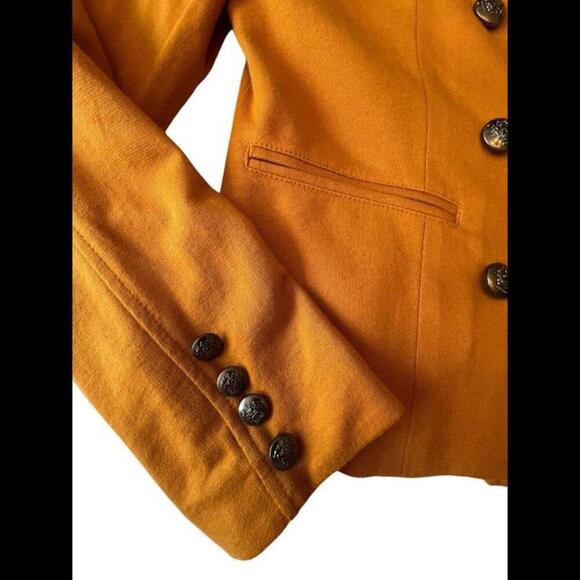 FOREVER 21 - Stylish Double-Breasted Mustard Jacket Size L - Picture 4 of 7